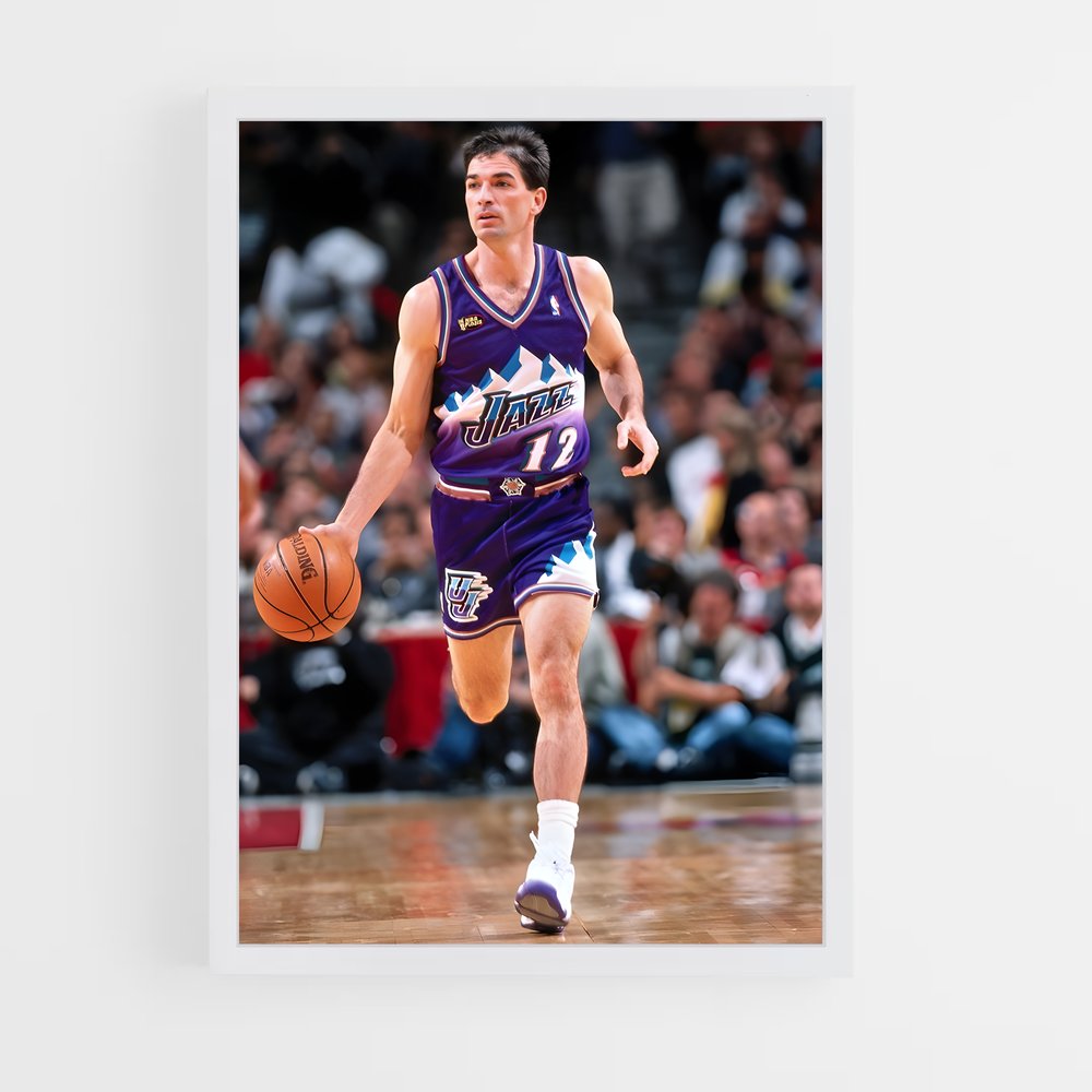 Poster John stockton – affiche Basketball (vue 3)